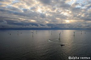 Offshore-Windparks wie hier Alpha Ventus in der Nordsee sollen die erneuerbaren Energien stärken